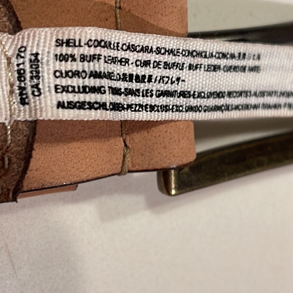 NWOT Free People High Summer
Embroidered Neutral Tan Bohemian
Leather Belt - Picture 8 of 9
